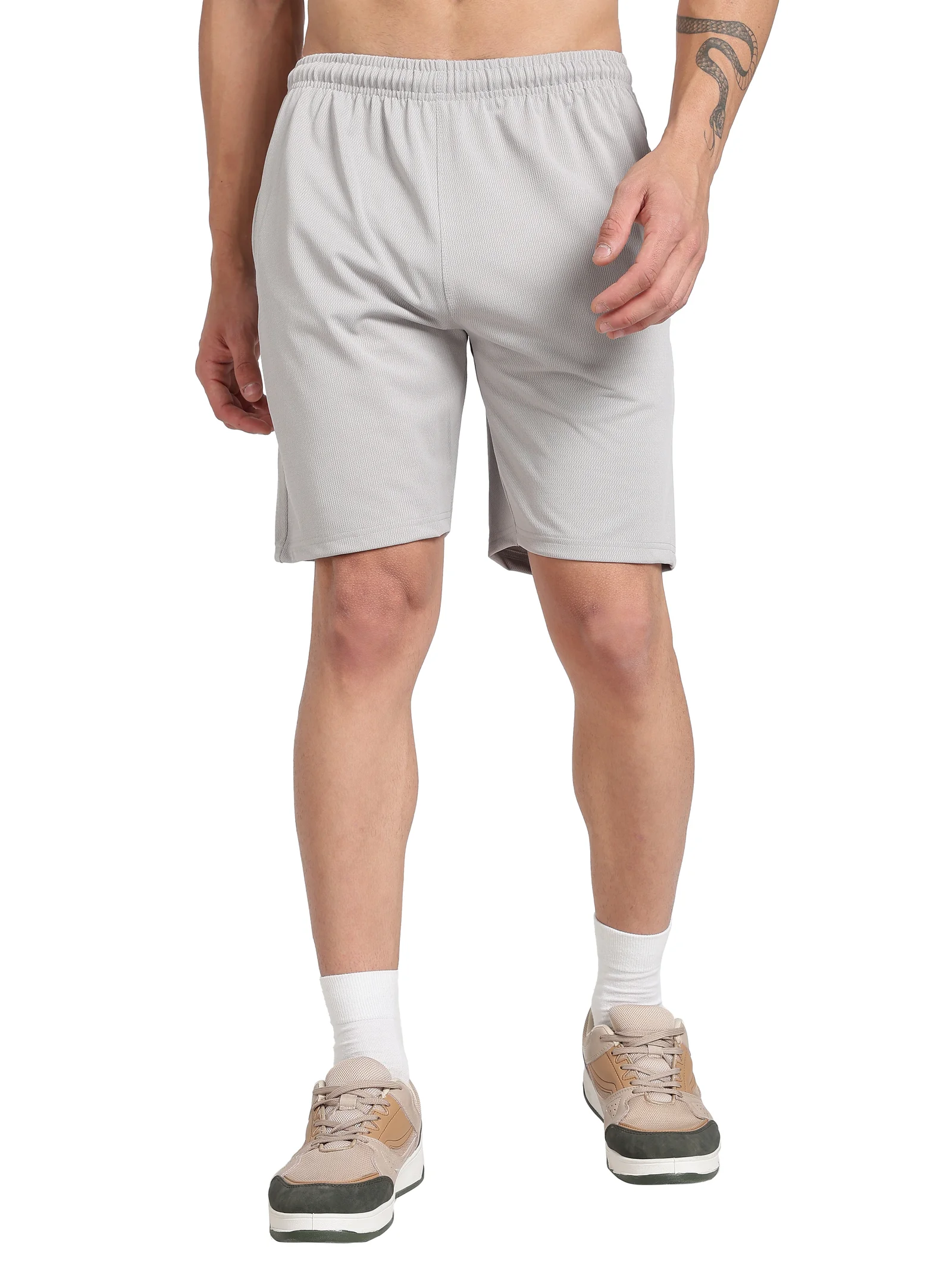 Polyester Shorts(Light Grey)